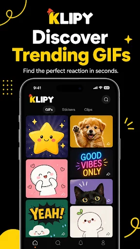Download KLIPY Terbaru – GIF, Stiker & Klip Seru Gratis - Screenshot 1