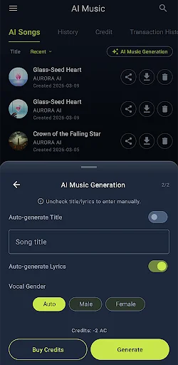 Download AI Music Player – AURORA Terbaru – Pemutar Musik AI - Screenshot 7