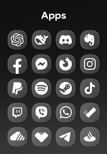 Download OneGlass 8 – Icon Pack Terbaru – Tampilan Minimalis - Screenshot 11