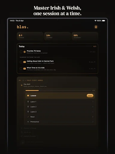 Download blas. Terbaru – Belajar Bahasa Irlandia & Welsh Mudah - Screenshot 7