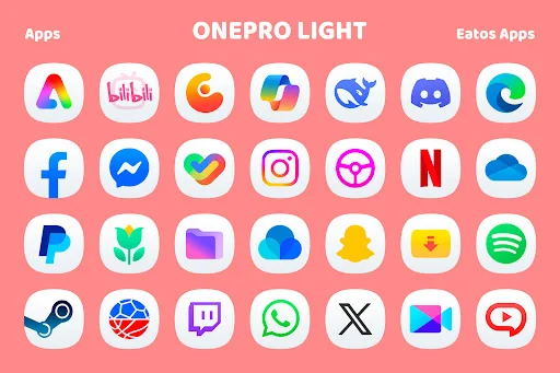 Download OneLight 8 – Icon Pack Terbaru – Ikon Estetik Gratis - Screenshot 4