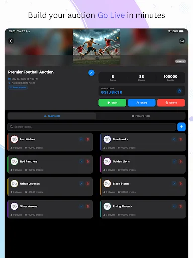 Download Auction League Terbaru – Kelola Lelang Olahraga Gratis - Screenshot 9