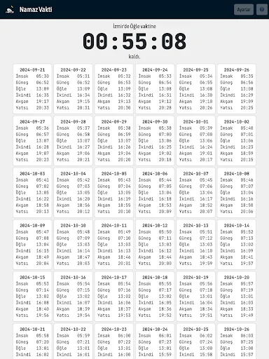 Download Namaz Vakti (İnternetsiz) Terbaru – Jadwal Salat Gratis - Screenshot 9