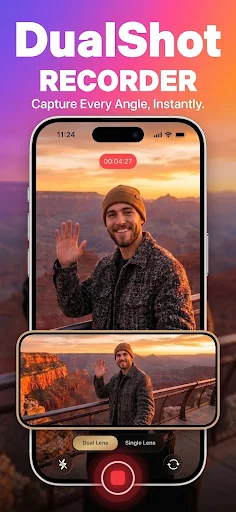 Download DualShot Recorder Terbaru – Rekam Video Dual Kamera Gratis - Screenshot 1