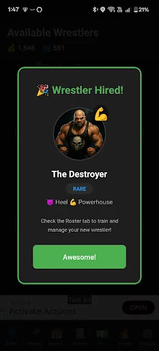 Download Wrestling Tycoon: Promoter GM – Simulasi Gulat Terbaik - Screenshot 5