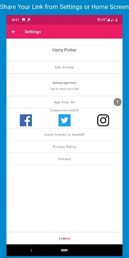 Download HushUP Terbaru – Kirim Pesan Anonim Gratis - Screenshot 6