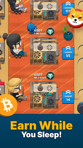 Download Crypto Miner 2: Bitcoin Games – Main Game Dapat Crypto! - Screenshot 2