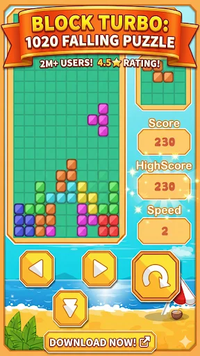 Download Classic Brick: Falling Blocks Terbaru – Game Puzzle Retro - Screenshot 1