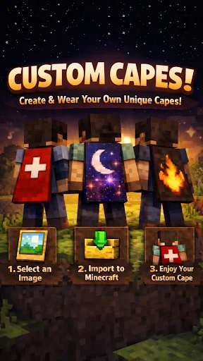 Download Custom Capes for Minecraft – Ubah Gambar Jadi Cape Keren - Screenshot 1