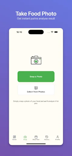 Download Gout Snap AI Terbaru – Deteksi Purin Makanan Gratis - Screenshot 3