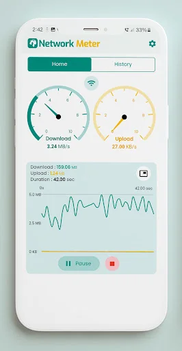 Download Network Meter Terbaru – Pantau Kecepatan Internet Gratis - Screenshot 4