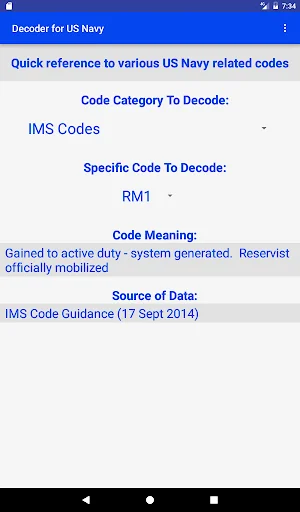 Download Navy Decoder Terbaru – Referensi Kode Angkatan Laut - Screenshot 3