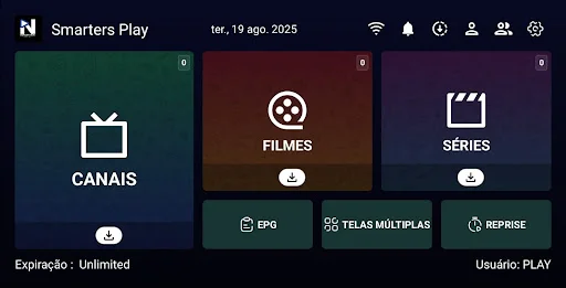 Download Smarters Play Terbaru – Pemutar Media M3U & Xtream - Screenshot 1