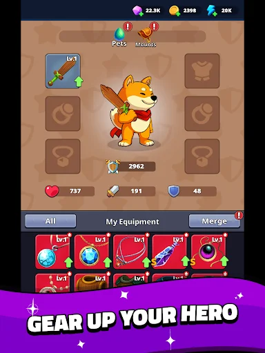 Download Shiba Story Go! RPG Idle Game Terbaru – Game Petualangan - Screenshot 13