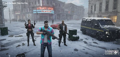 Download Gangster City: Crime Mafia 3D Terbaru – Bangun Kerajaanmu - Screenshot 1