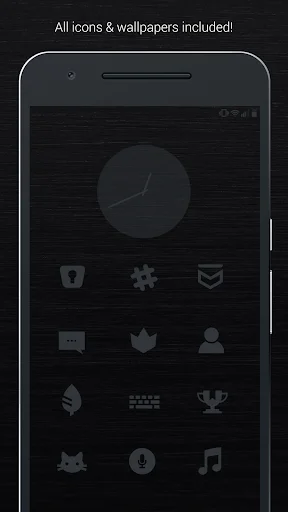 Download Murdered Out Icon Pack Terbaru – Tema Hitam Estetik - Screenshot 1