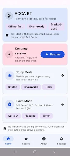 Download ACCA F1 BT Terbaru – Latihan Ujian Gratis 2024 - Screenshot 1