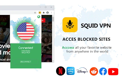 Download Squid VPN Terbaru – VPN Gratis Tanpa Batas & Aman - Screenshot 1