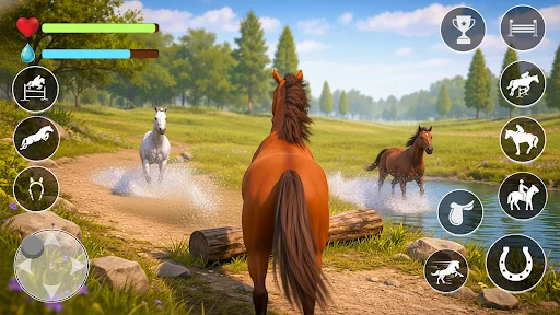 Download Horse Family Rider Animal Game – Simulasi Kuda Liar Gratis - Screenshot 1