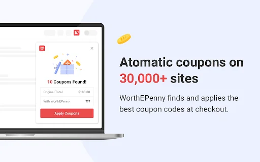 Download WorthEPenny Terbaru – Kupon & Cash Back Otomatis - Screenshot 1