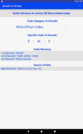 Download Navy Decoder Terbaru – Referensi Kode Angkatan Laut - Screenshot 6