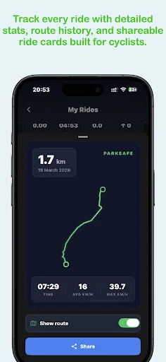 Download ParkSafe: Rute Sepeda Aman & Navigasi Terbaik Gratis - Screenshot 8
