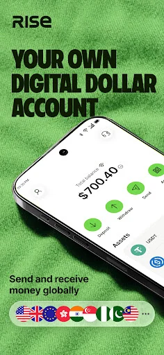Download Rise: Digital Dollar Wallet Terbaru – Simpan & Hemat Dolar - Screenshot 1
