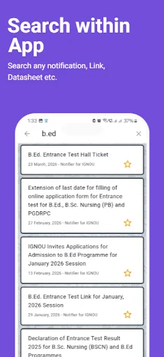 Download Notifier for IGNOU Terbaru – Update Cepat & Gratis - Screenshot 7