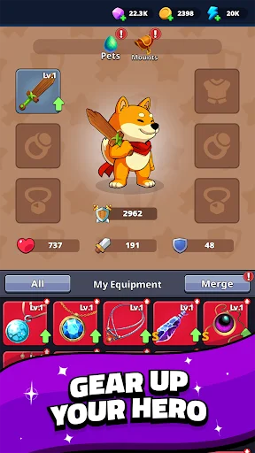 Download Shiba Story Go! RPG Idle Game Terbaru – Game Petualangan - Screenshot 5
