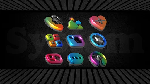 Download Auric Dark – 3D Icon Pack Terbaru – Ikon Premium AMOLED - Screenshot 25