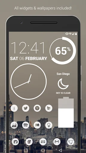 Download Light Void Pro Terbaru – Paket Ikon Minimalis Putih - Screenshot 1