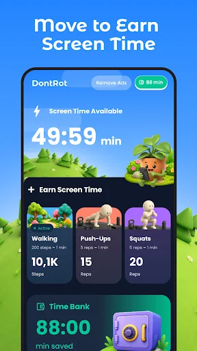 Download DontRot Terbaru – Jalan Kaki untuk Screen Time Gratis - Screenshot 1