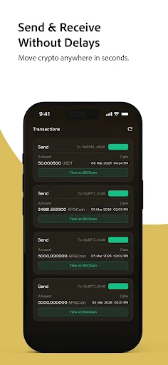 Download AFGCoin Wallet Terbaru – Dompet Kripto Aman & Cepat - Screenshot 2