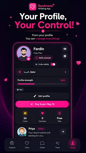 Download Soulmate AI Dating App Terbaru – Cari Pasangan & Chat - Screenshot 6