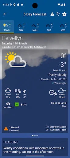 Unduh Mountain Weather UK Terbaru – Prakiraan Cuaca Pegunungan - Screenshot 1