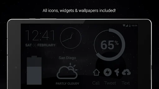 Download Murdered Out Pro – Ikon Hitam Elegan untuk Android - Screenshot 9