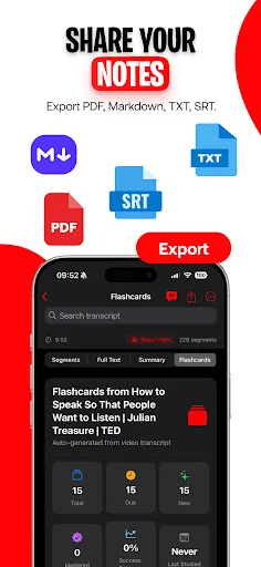 Download Video Transcriber: VidNotes – Transkrip AI Youtube Gratis - Screenshot 7