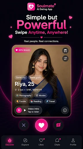 Download Soulmate AI Dating App Terbaru – Cari Pasangan & Chat - Screenshot 3
