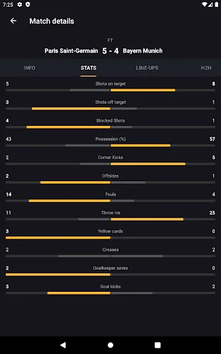 Download LiveScore Football Terbaru – Update Skor & Statistik - Screenshot 12