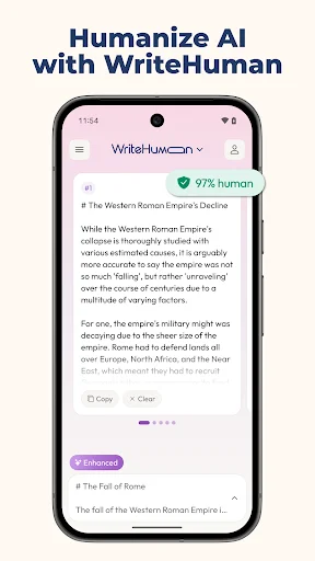 Download WriteHuman AI Humanizer – Ubah Teks AI Jadi Alami - Screenshot 1