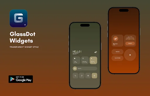 Download GlassDot Widgets For KWGT Terbaru – Widget Transparan - Screenshot 4