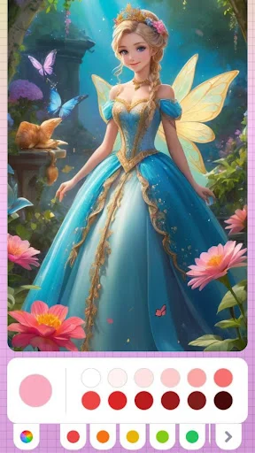 Download Princess Coloring Fairy Land – Buku Mewarnai Gratis - Screenshot 3