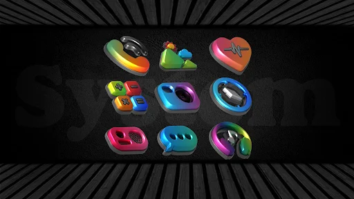 Download Auric Dark – 3D Icon Pack Terbaru – Ikon Premium AMOLED - Screenshot 8