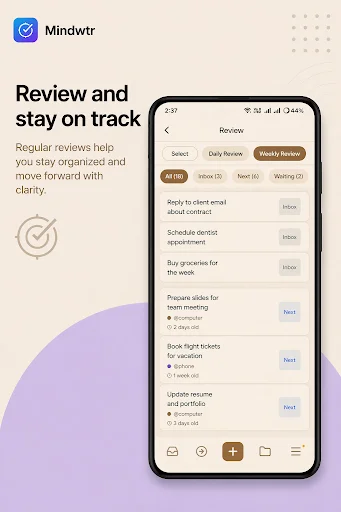 Download Mindwtr Terbaru – Kelola Tugas GTD Offline Gratis - Screenshot 5