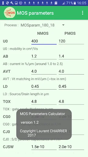 Download MOS Calculator Terbaru – Kalkulator Transistor Gratis - Screenshot 3