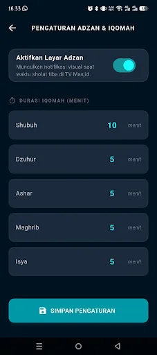 Download Jam Masjid Tv dan Rumah – Jadwal Sholat Akurat - Screenshot 2