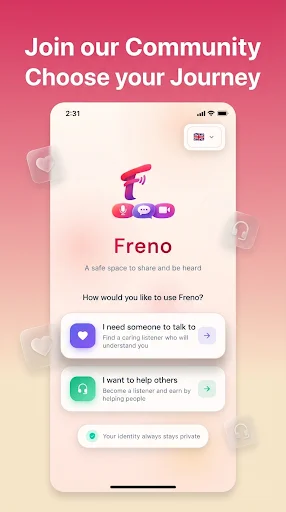 Download Freno Terbaru – Ruang Obrolan Aman & Terverifikasi - Screenshot 1