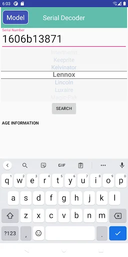 Download HVAC Decoder Terbaru – Dekode Nomor Model & Seri HVAC - Screenshot 6