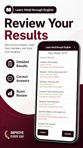 Download Learn Hindi through English – Belajar Bahasa Cepat - Screenshot 8