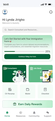 Download Blumefy Terbaru – Cari Kerja Luar Negeri & Visa Gratis - Screenshot 1